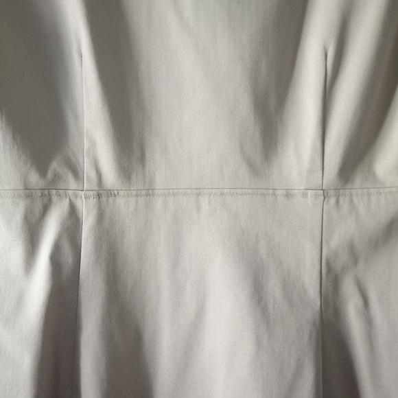 NWOT *TAN* Elie Tahari "Sonya" Stretch Cotton Blend Surplice Top Lined Dress 4 - Picture 7 of 10